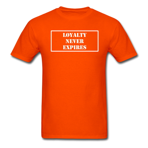 LOYALTY NEVER EXPIRES - orange